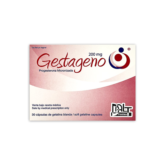 GESTAGENO 200 MG X 30 CAPSULAS