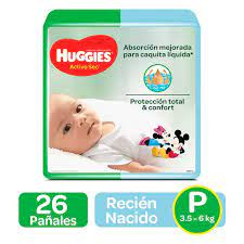 HUGGIES ACTIVE SEC MAXI P X 26