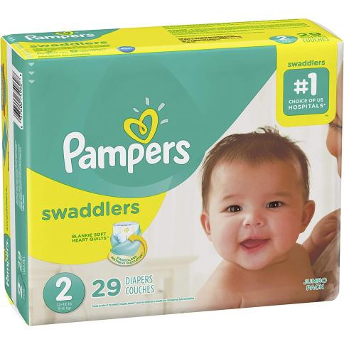 PAMPERS SWADDLERS TALLA 2 X 29