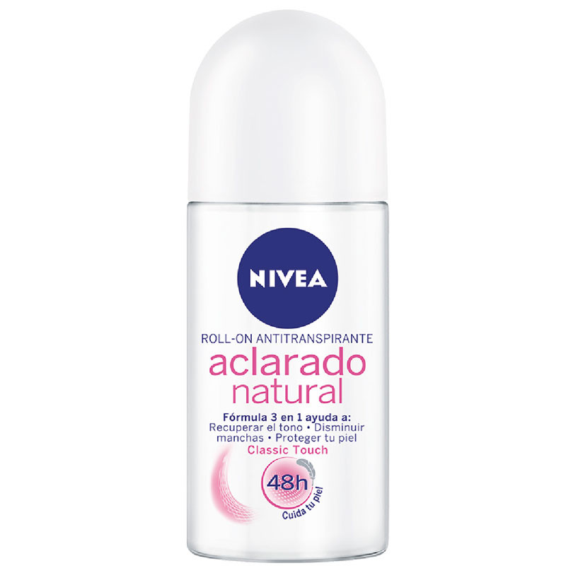 NIVEA DEO ROLL ON ACLARADO NATURAL X 50ML(Rosado)