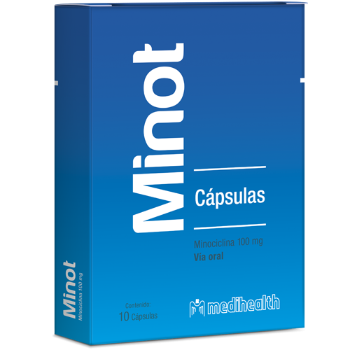 TRATAMIENTO ANTI ACNE MINOT CAPSULAS 100MG 10UDS