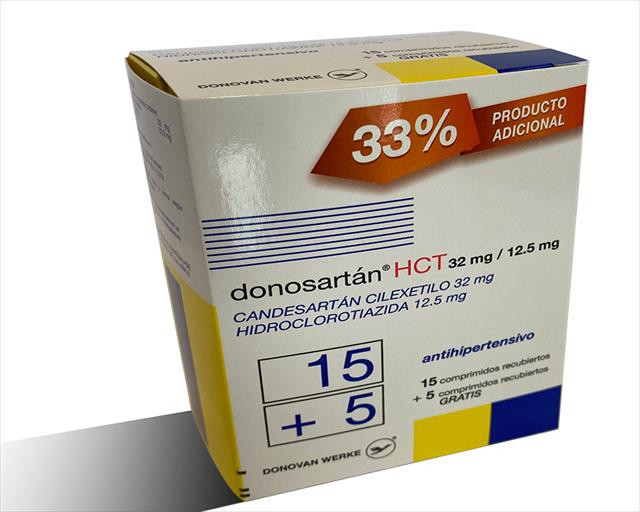 DONOSARTAN HCT 32MG/12.5MG X 15+5 TABLETAS