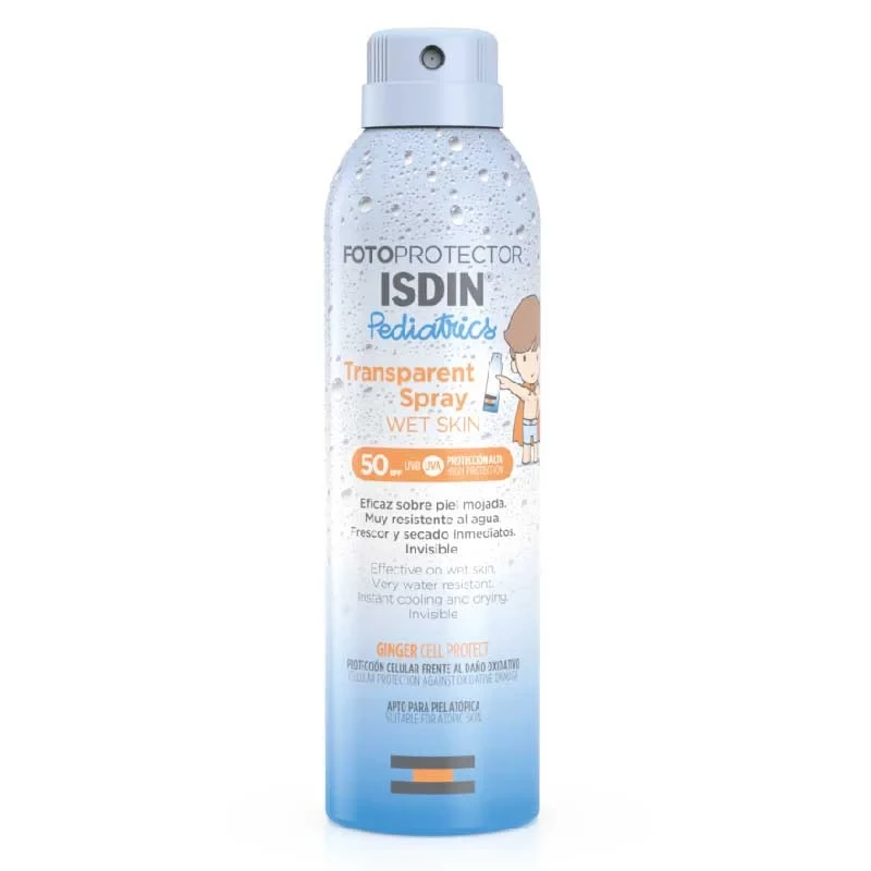 FOTOPROTECTOR ISDIN PED TRANSP SPRAY WET SKIN SPF 50+ X 250ML