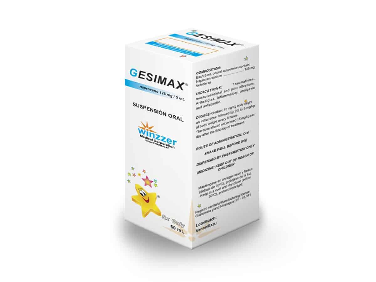 GESIMAX SUSPENSION ORAL X 60 ML