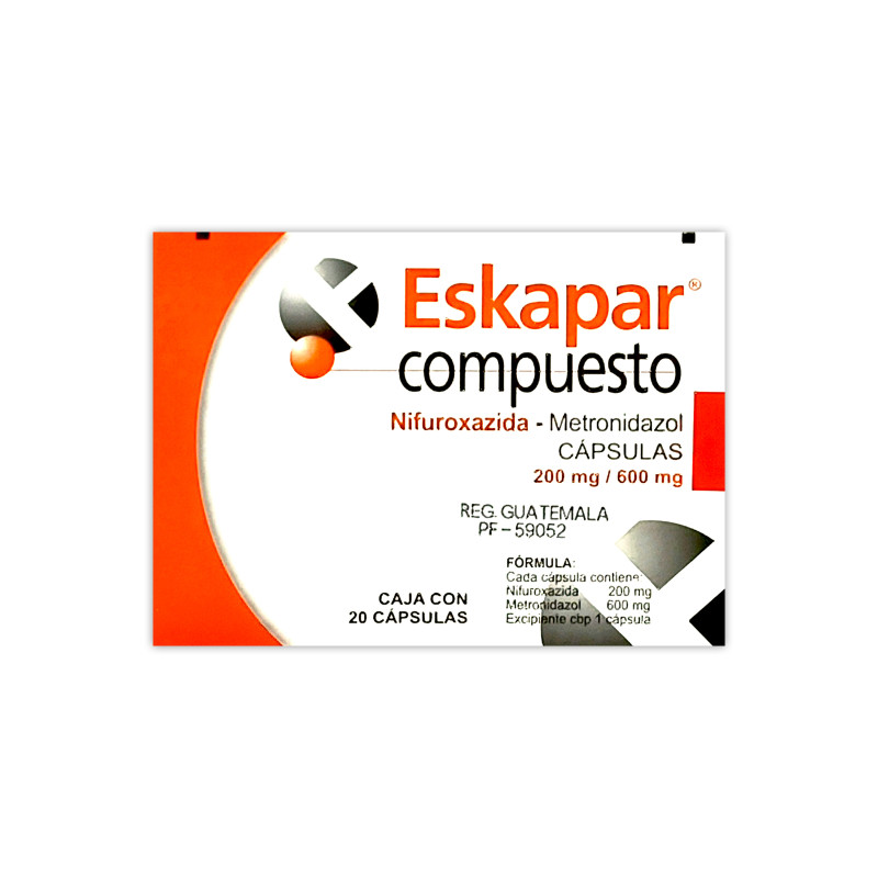 ESKAPAR COMPUESTO CAPSULAS 200MG/600MG X 20