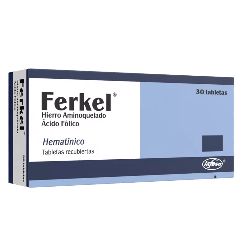 FERKEL 30MG/250 MCG X 30 TABLETAS