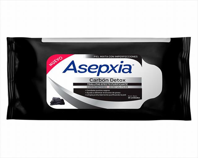 ASEPXIA CARBON TOALLITAS X 25 UNIDADES