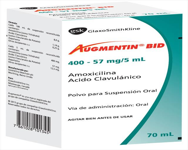 AUGMENTIN BID 400/57MG/5ML X 70ML