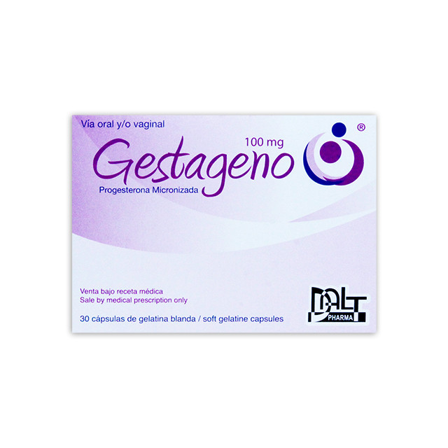 GESTAGENO 100 MG X 30 CAPSULAS