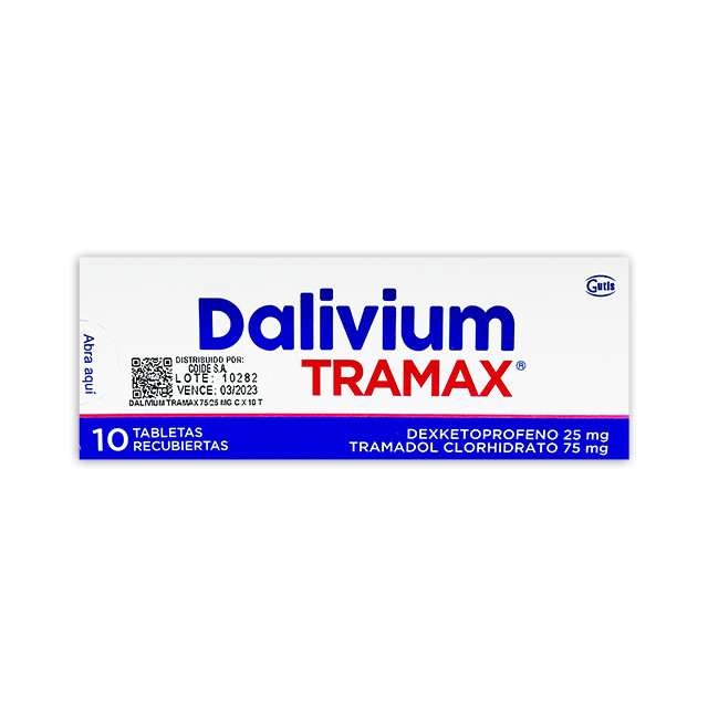 DALIVIUM TRAMAX TABLETAS 25MG/75MG X 10