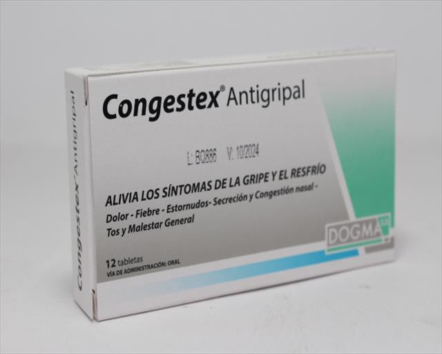 CONGESTEX ANTIGRIPAL X 12 TABLETAS