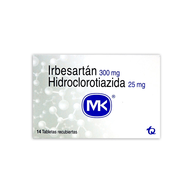 IRBESARTAN HCT MK 300/25MG X 14 TABLETAS