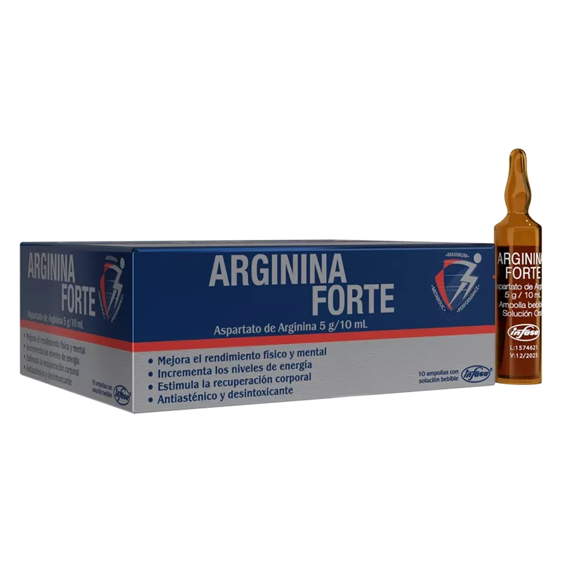 ARGININA FORTE X 10 AMPOLLAS SOLUCION BEBIBLE