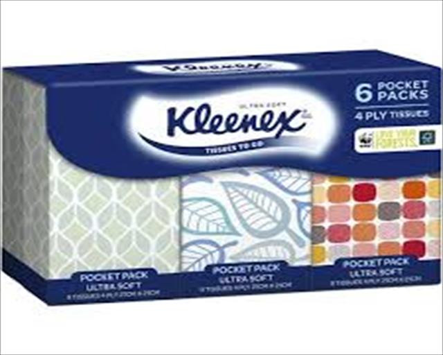 KLEENEX POCKET CLASSIC PACK X 4