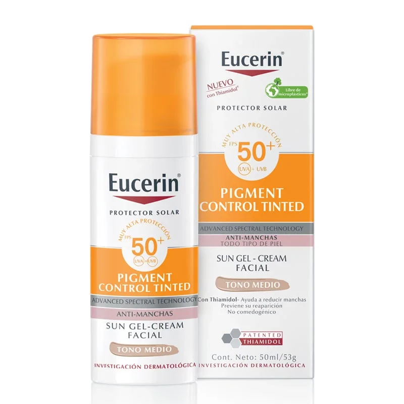 EUCERIN GEL PROTECTOR SOLAR ANTIMANCHAS TONO MEDIO FPS50 X 50ML