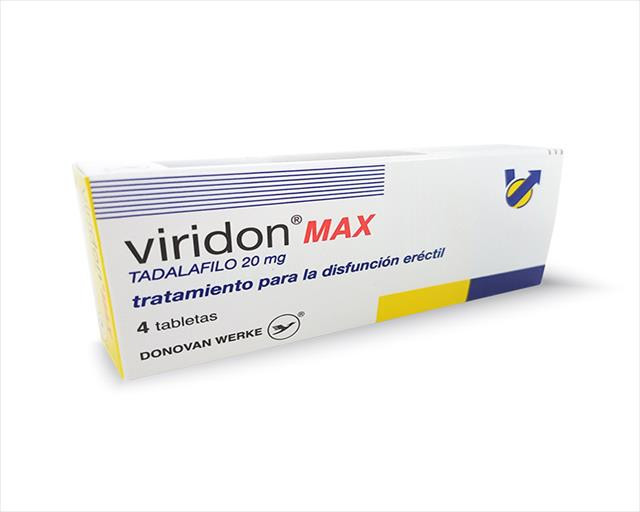 VIRIDON MAX 20MG TABLETAS X 4