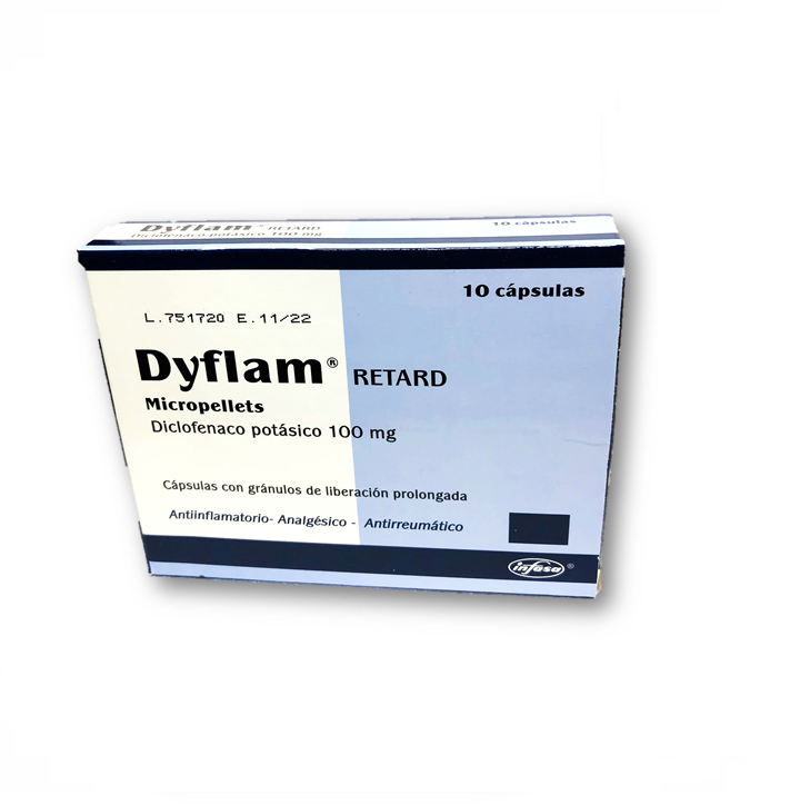 DYFLAM RETARD 100MG CAPSULAS X 5 (1Blister)