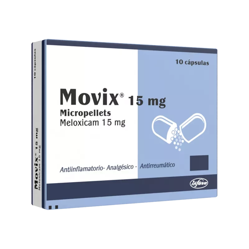 MOVIX 15 MG X 10 CAPSULAS