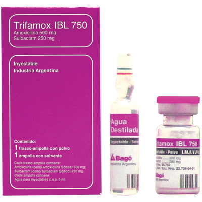 TRIFAMOX 1500 MG X 1 AMPOLLA INYECTBLE