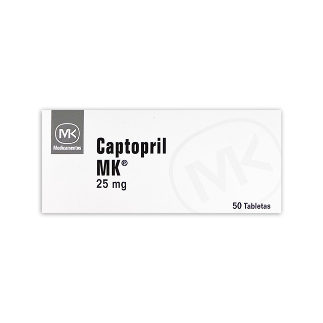 CAPTOPRIL MK TABLETAS 25MG X 50