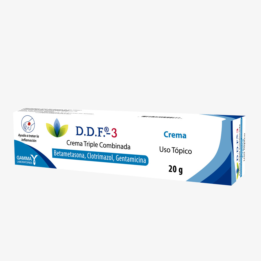 D.D.F.-3 X 20 G CREMA TOPICA