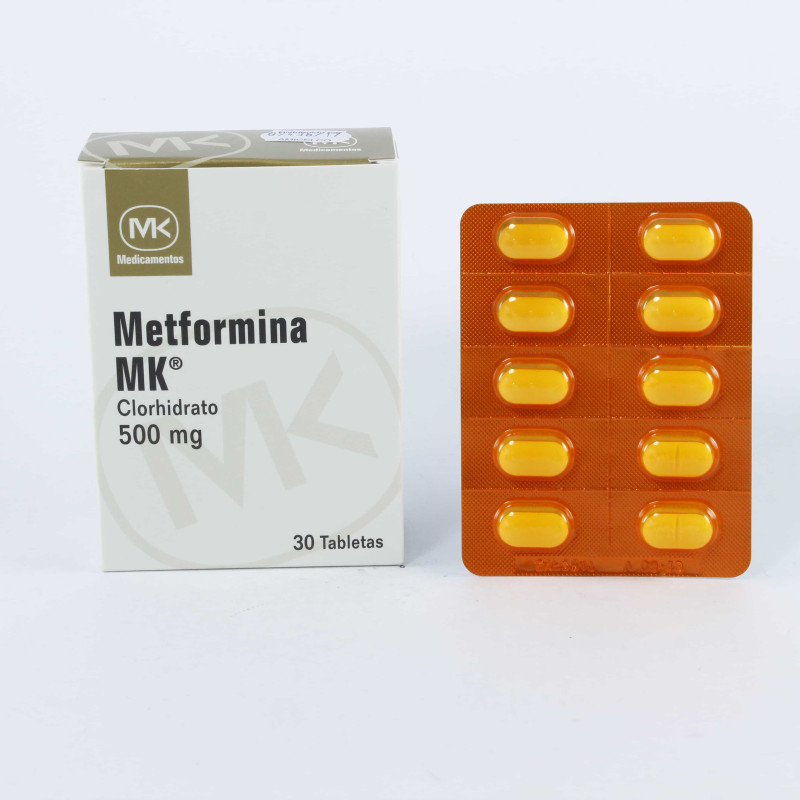 METFORMINA MK 500MG X 30 TABLETAS