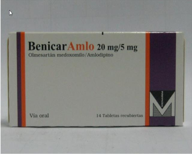 BENICAR AMLO TABLETAS 20/5MG x 14