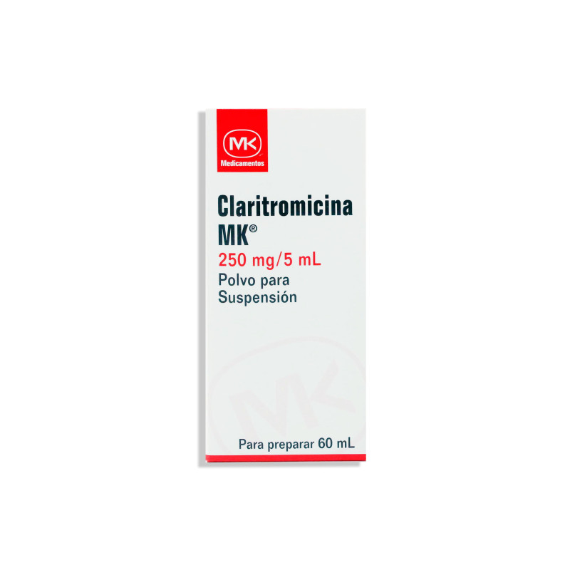 CLARITROMICINA MK SUSPENSION 250MG/5ML X 60ML