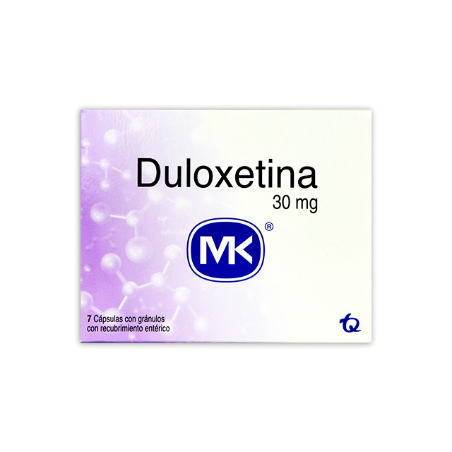 DULOXETINA MK 30MG X 7 CAPSULAS