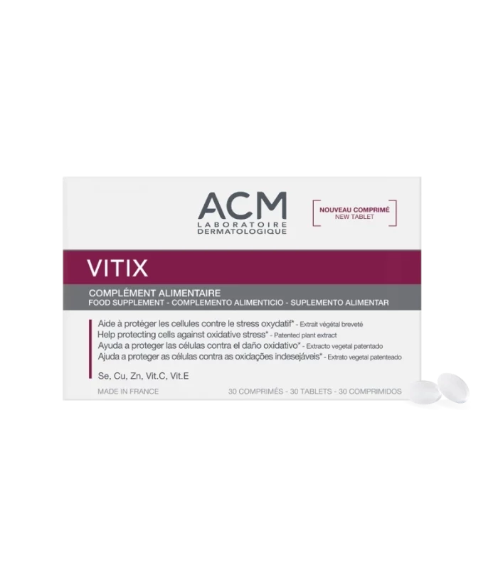 COMPLEMENTO ALIMENTICIO VITIX ANTIEDAD TABLETAS 30UDS