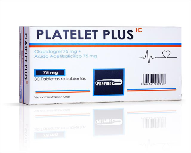 PLATELET PLUS TABLETAS 75MG/75MG X 30