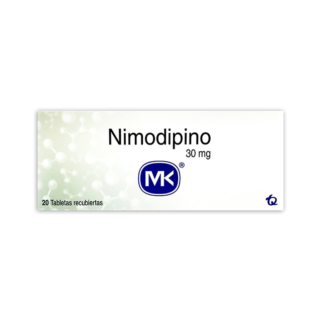 NIMODIPINO MK 30MG X 20 TABLETAS