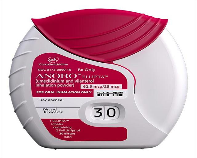 ANORO ELLIPTA 62.5MCG/25MCG X 30 DOSIS