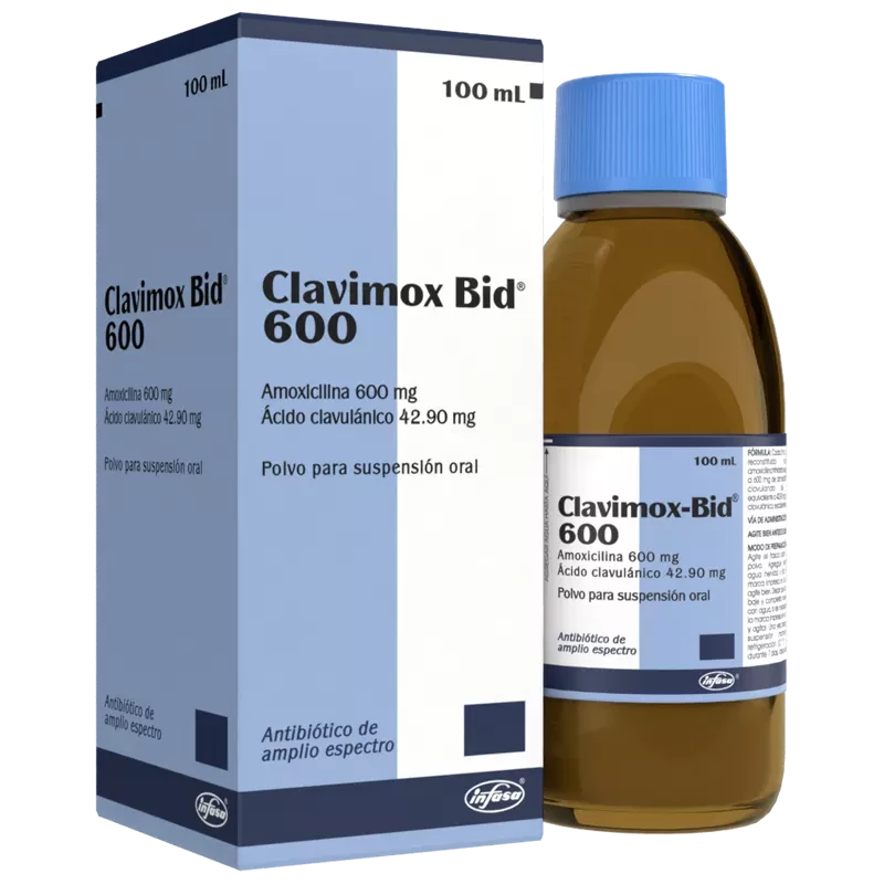 CLAVIMOX BID SUSPENSION ORAL 600/42.90MG X 100ML