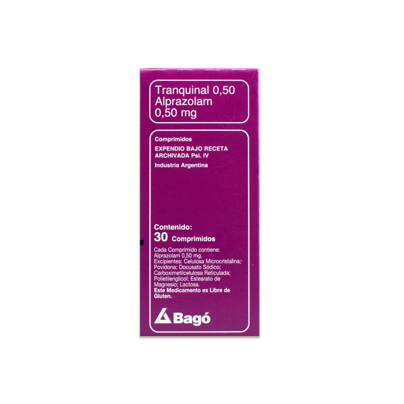 CTRL TRANQUINAL 0.50MG X 30 COMPRIMIDOS