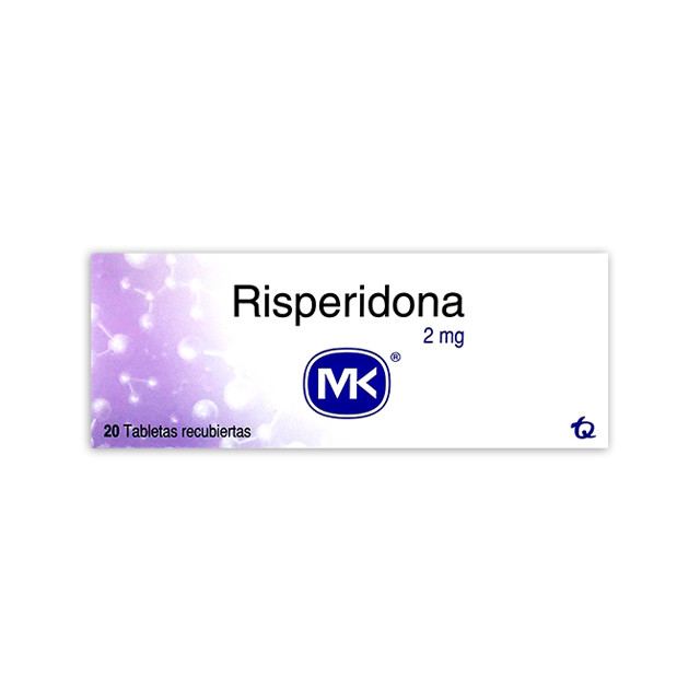 RISPERIDONA MK 2MG X 20 TABLETAS