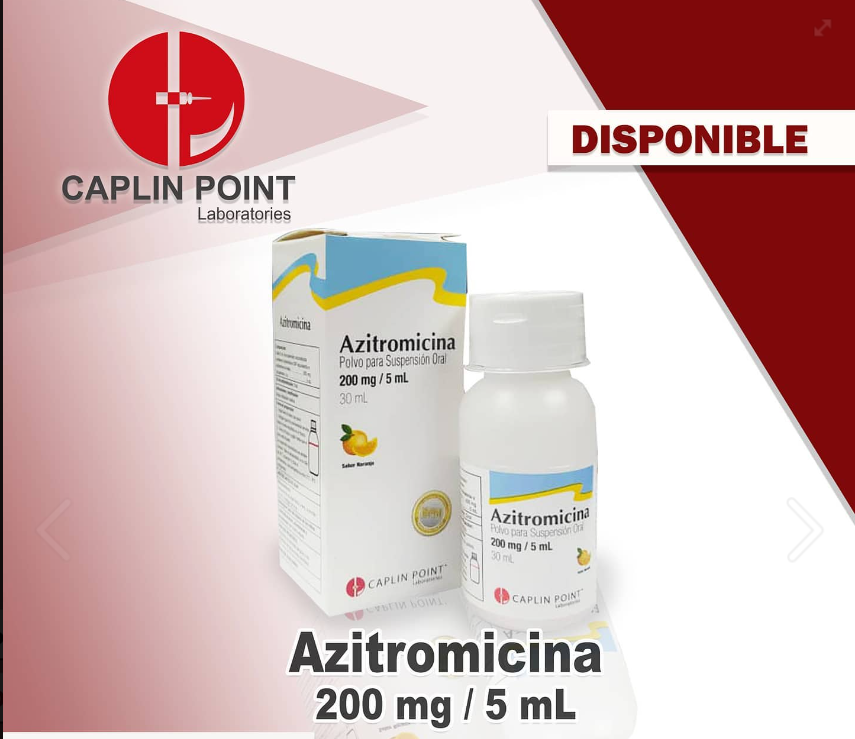 AZITROMICINA CAPLIN 200 MG X 30 ML SUSPENSION