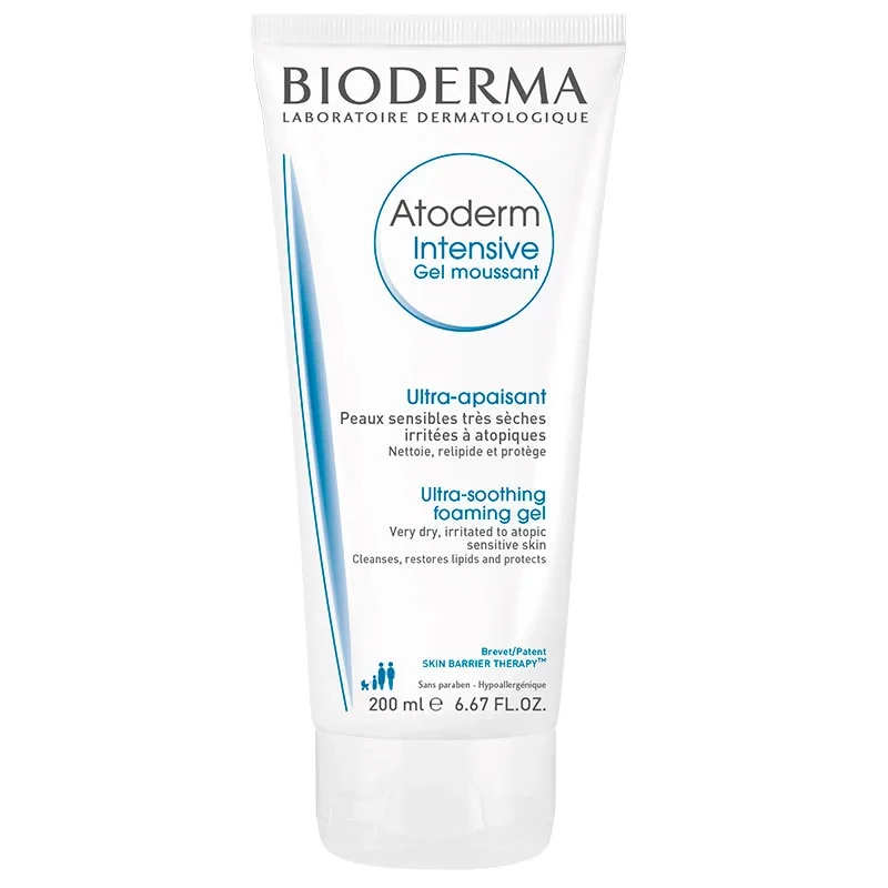 LIMPIEZA FACIAL GEL ATODERM INTENSIVE MOUSSANT PIEL SECA O ATOPICA X 200ML