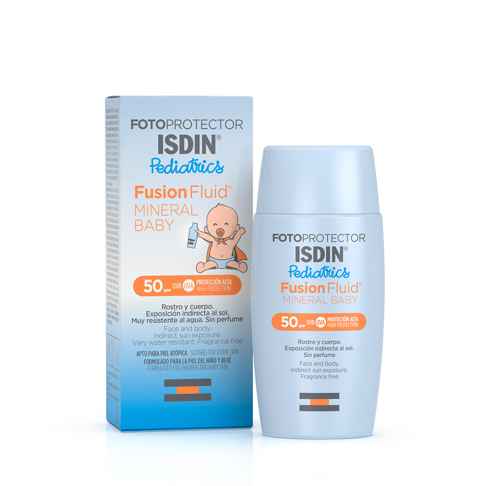 FOTOPROTECTOR ISDIN PED FUSION FLUID MINERAL BABY SPF50 X 50ML