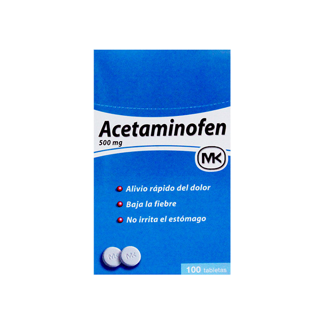 ACETAMINOFEN MK TABLETAS 500MG X 100