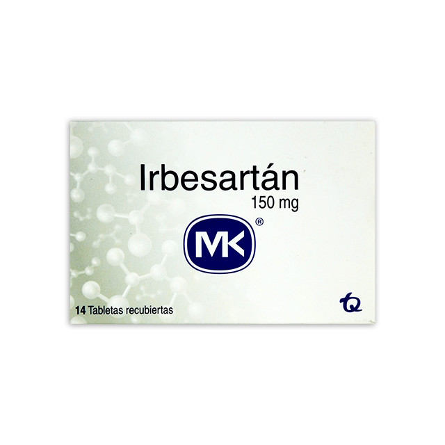 IRBESARTAN MK 150MG X 14 TABLETAS