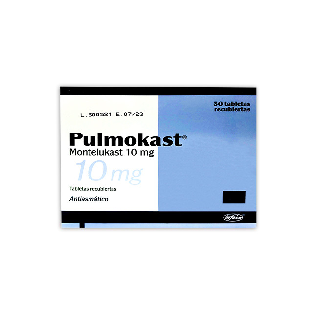 PULMOKAST 10 MG X 30 TABLETAS MASTICABLES