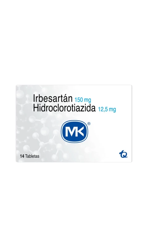 IRBESARTAN HCT MK 150/12.5MG X 14 TABLETAS