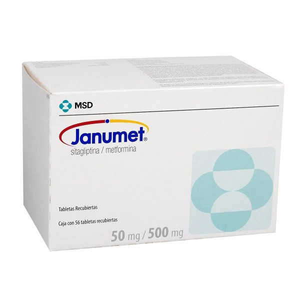 JANUMET COMPRIMIDOS 50/500MG X 56