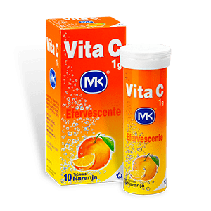 VITA C+ ZINC MK 1G EFERV TUBO X 10(NARANJA) TABLETAS