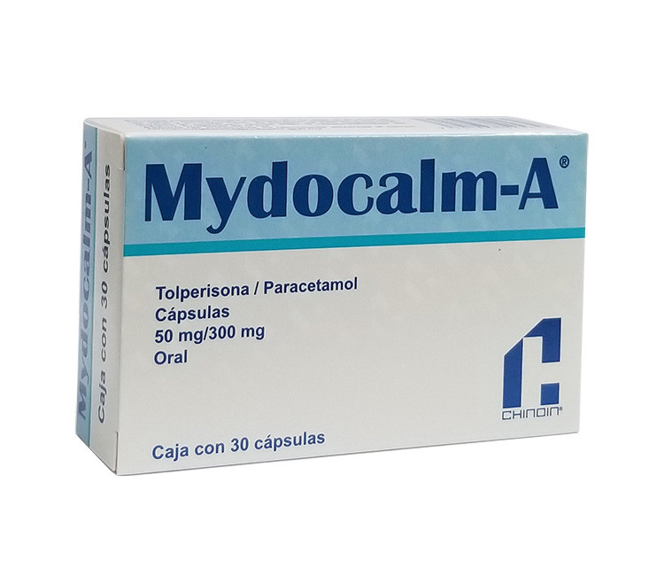 MYDOCALM-A 50/300 MG X 30 CAPSULAS