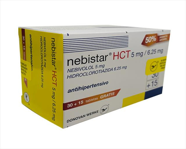 NEBISTAR HCT 5MG/6.25MG X 30+15 TABLETAS