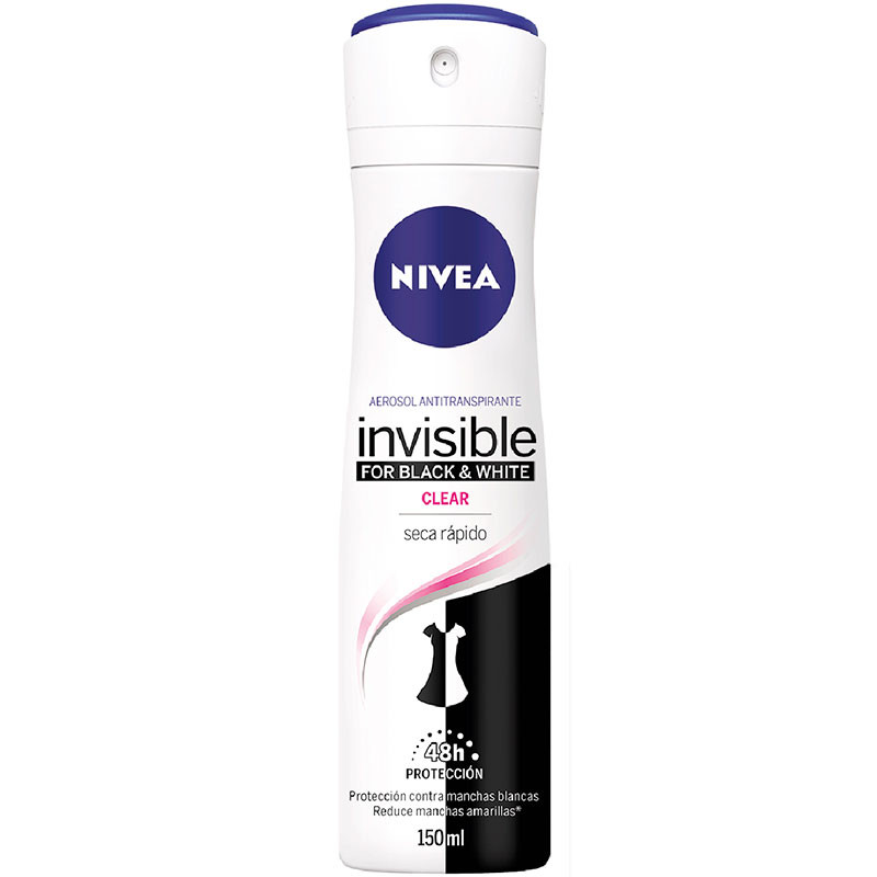 NIVEA DEO SPRAY INVISIBLE CLEAR X 150ML