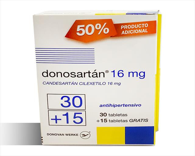 DONOSARTAN 16MG X 30+15 TABLETAS