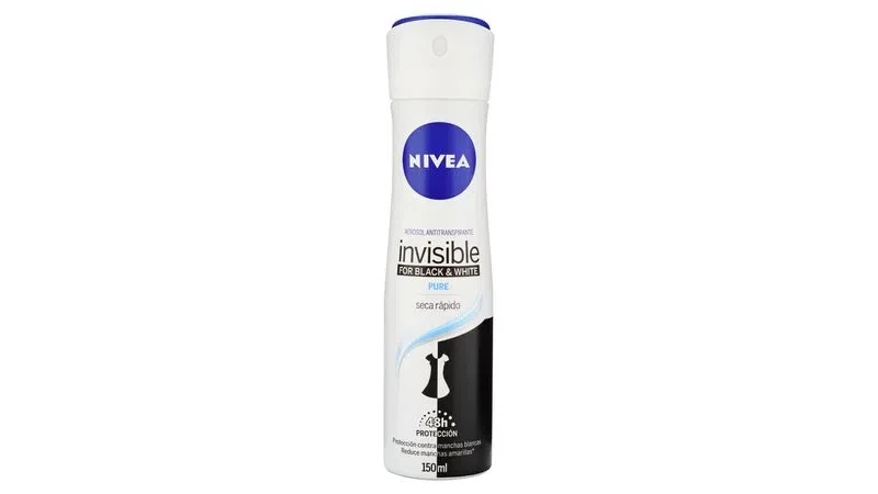 NIVEA DEO SPRAY INVISIBLE PURE MUJER X 150ML